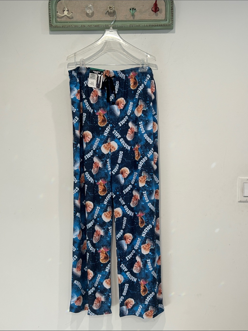 Golden Girls Novelty Blue Space Print soft Lounge Pants Men’s XL new relaxed